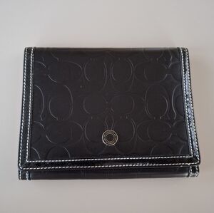 Coach Black Leather Agenda Organizer